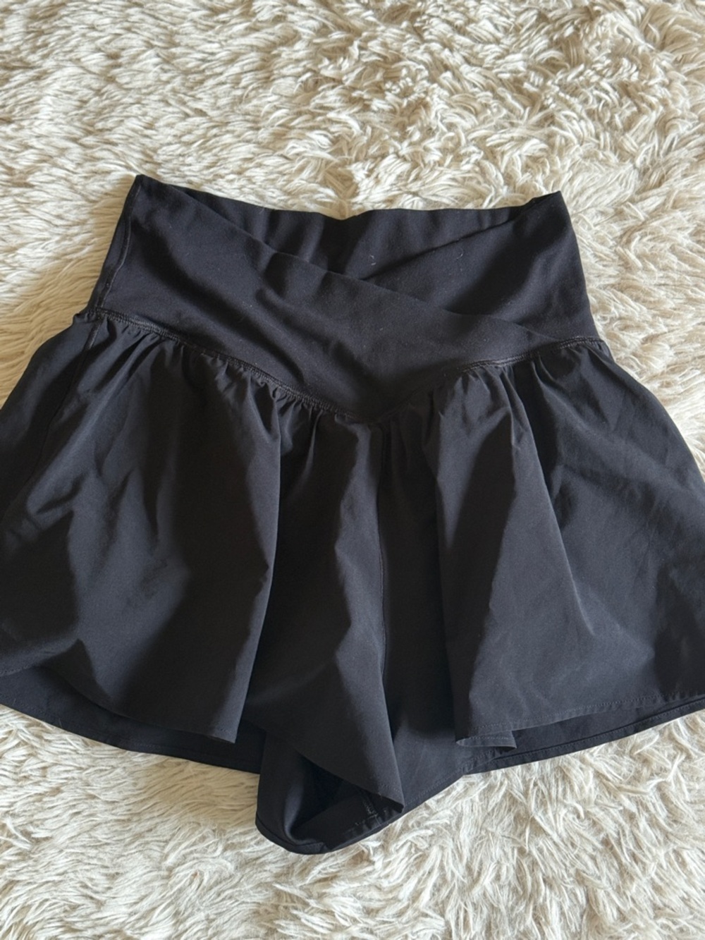 Offline by Aerie Black  Crossover flowy shorts size small